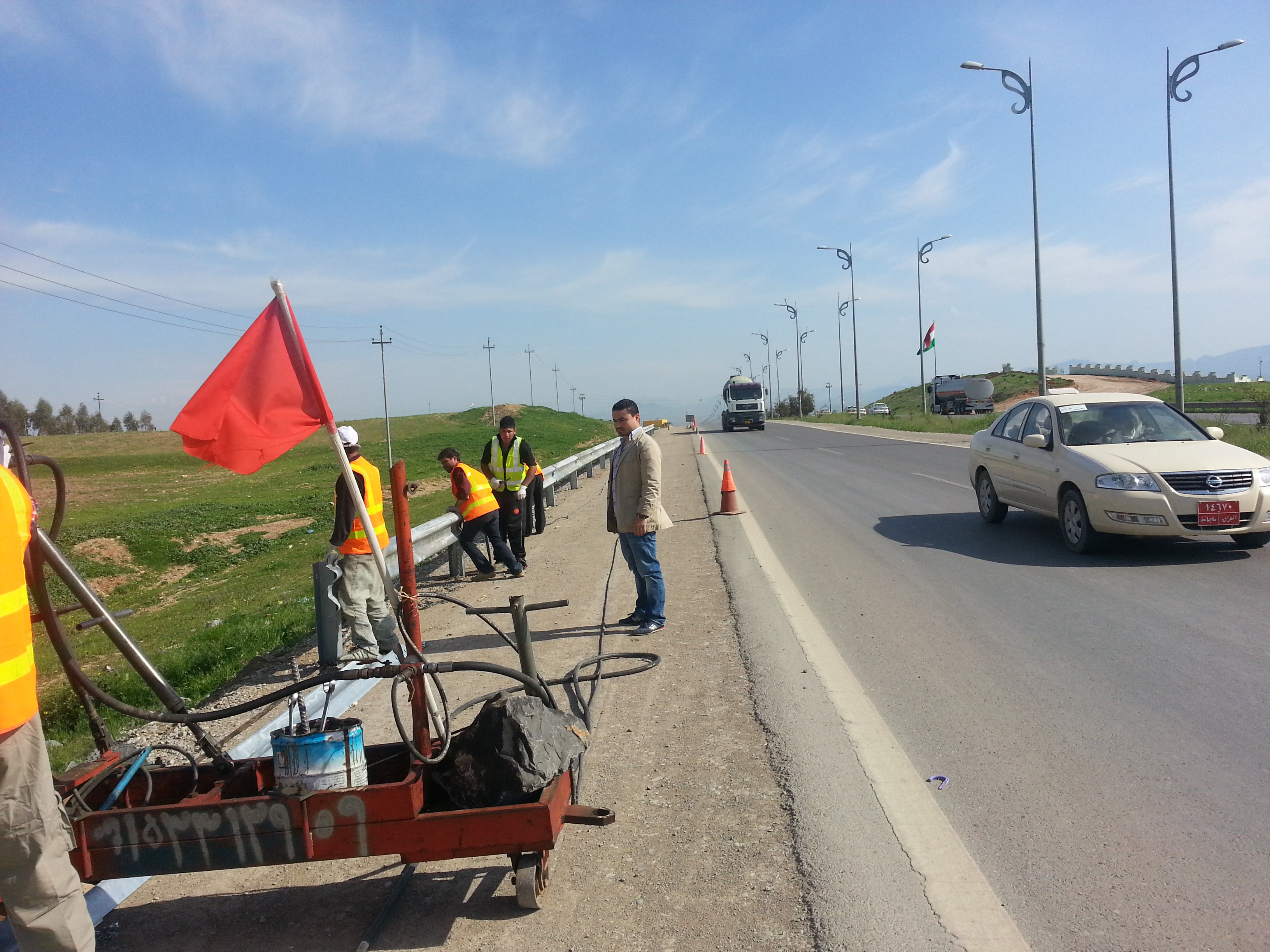 Highway Guardrail Construction