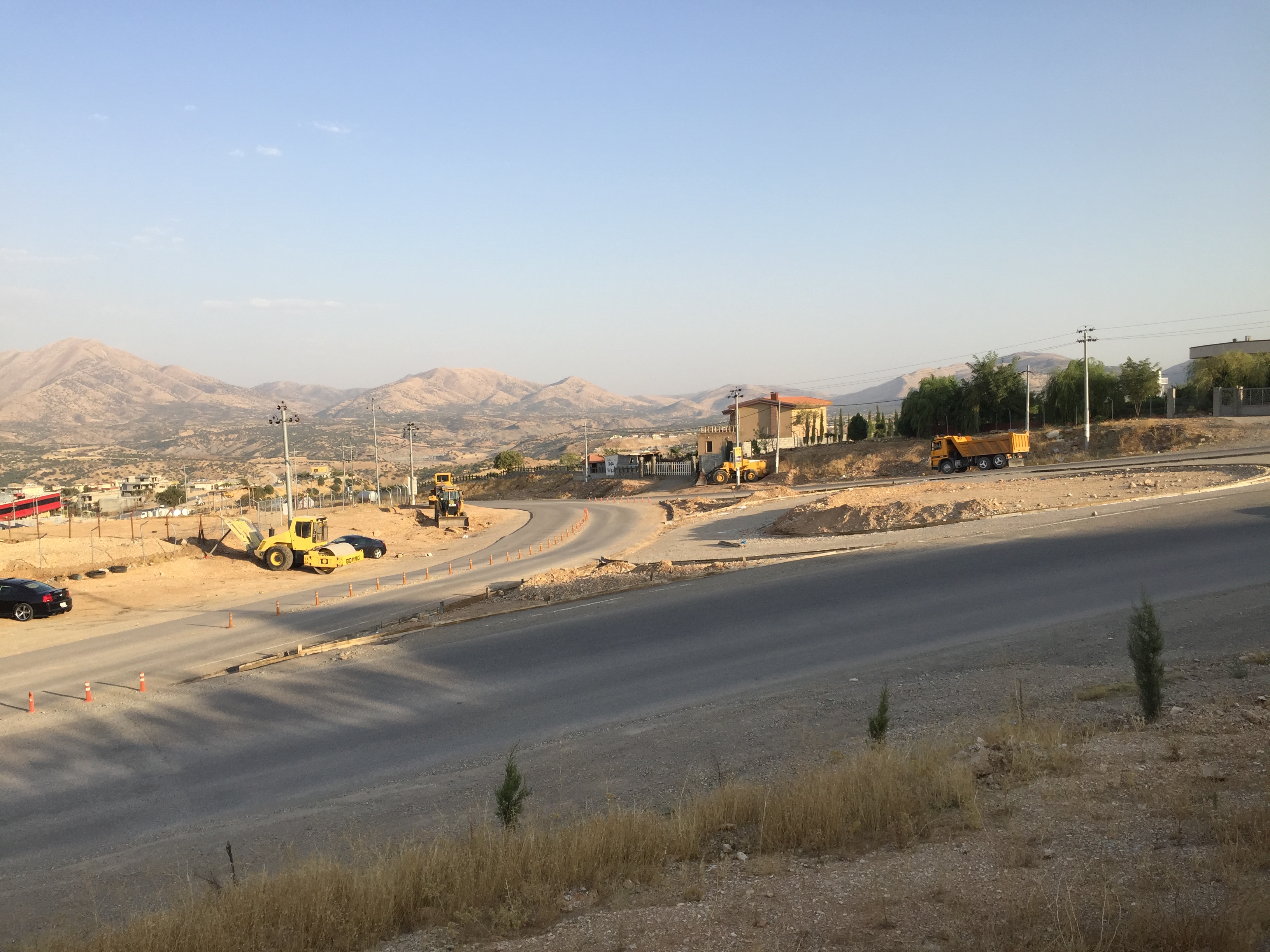 Setak Road Intersection Construction Work