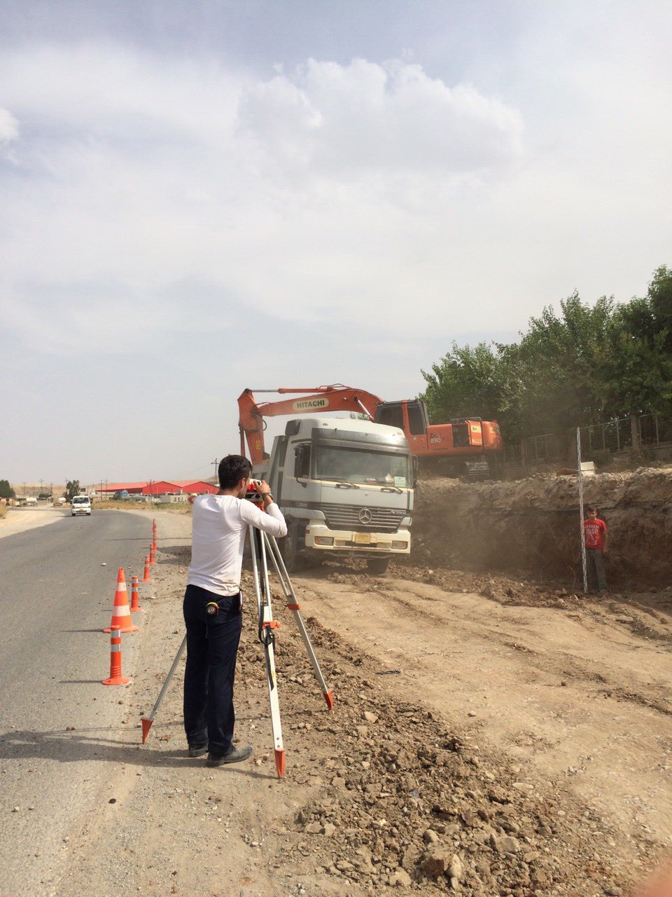 Setak Road Intersection Construction Work