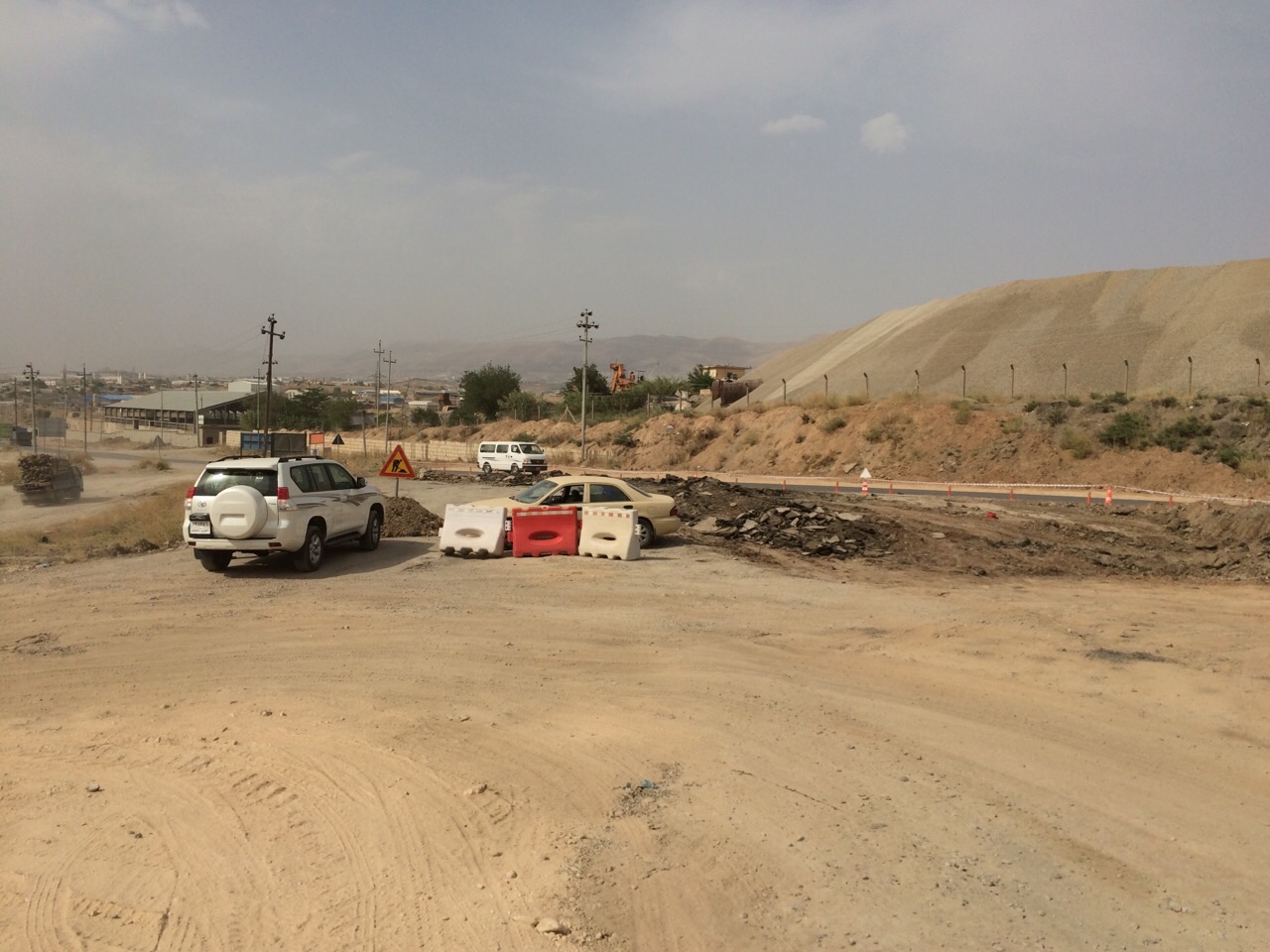 Setak Road Intersection Construction Work