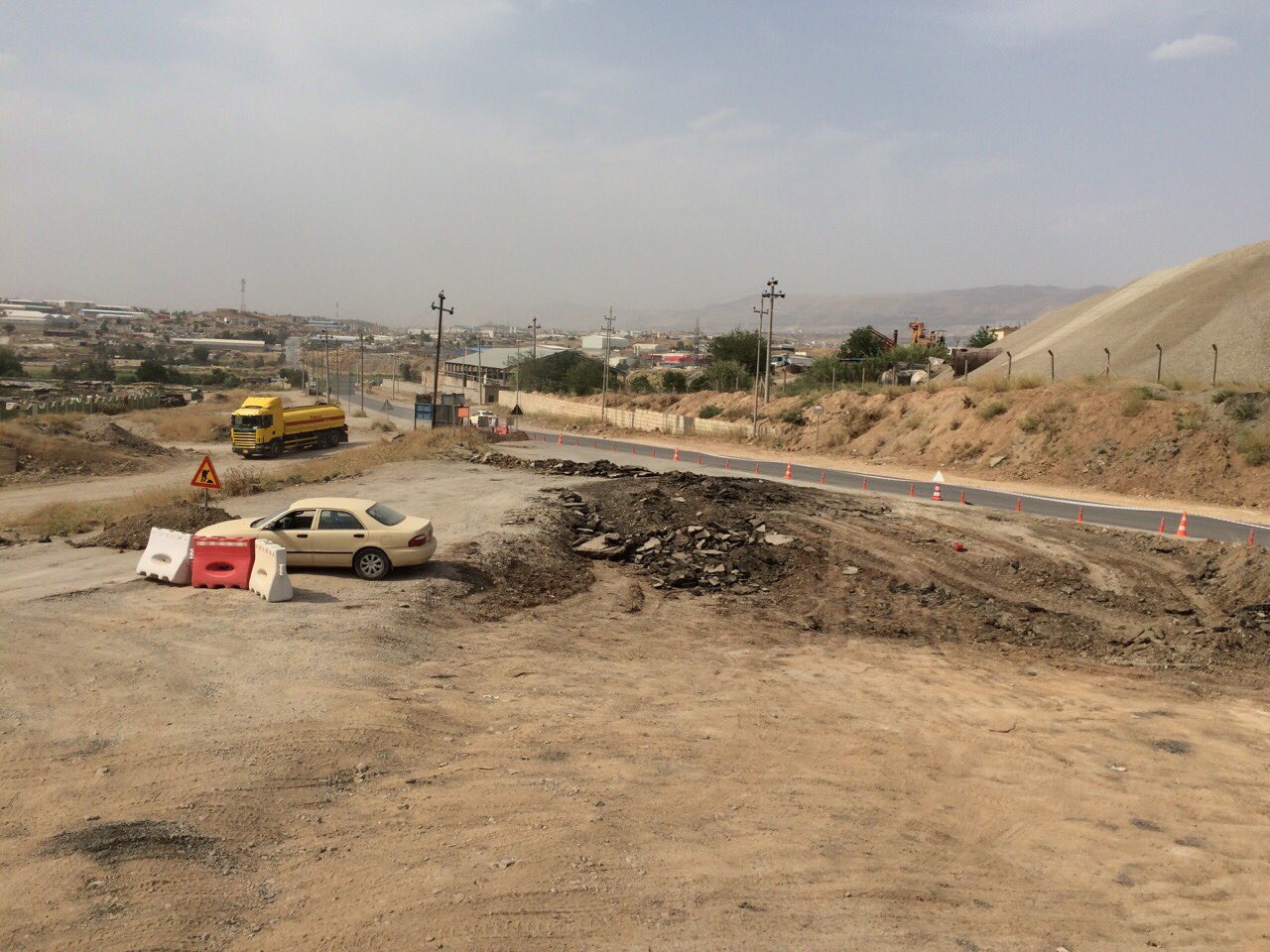 Setak Road Intersection Construction Work