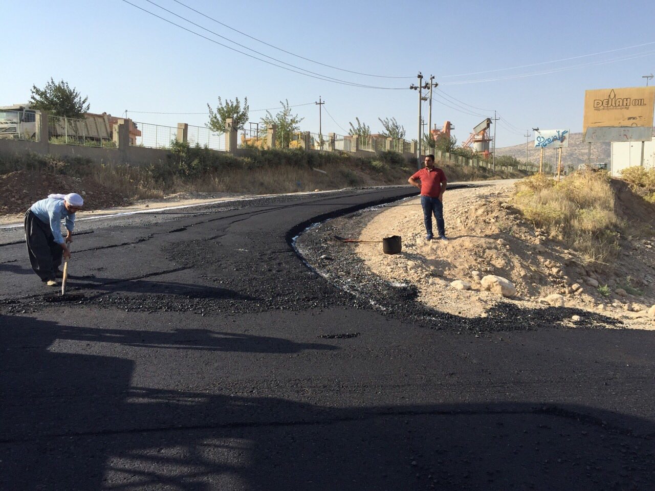 Setak Road Intersection Construction Work